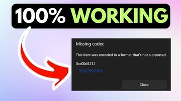 Missing Codec 0xc00d5212 Error When Playing AVI Files RESOLVED