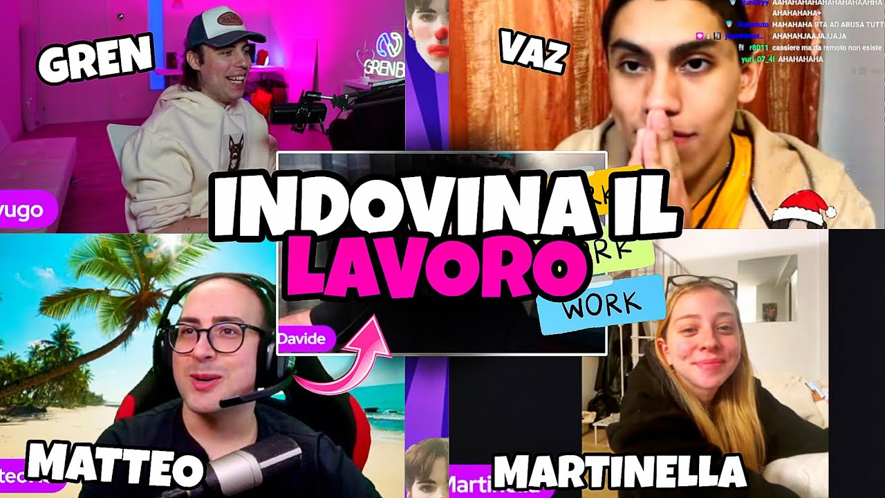 INDOVINA IL LAVORO CON MATTEOHS, MARTINELLA E VAZ!!⚒️💥