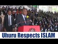 Kenya's President Uhuru Kenyatta Pauses Speech, Allows Islamic Call To Prayers(Dhuhr Adhan)To Finish