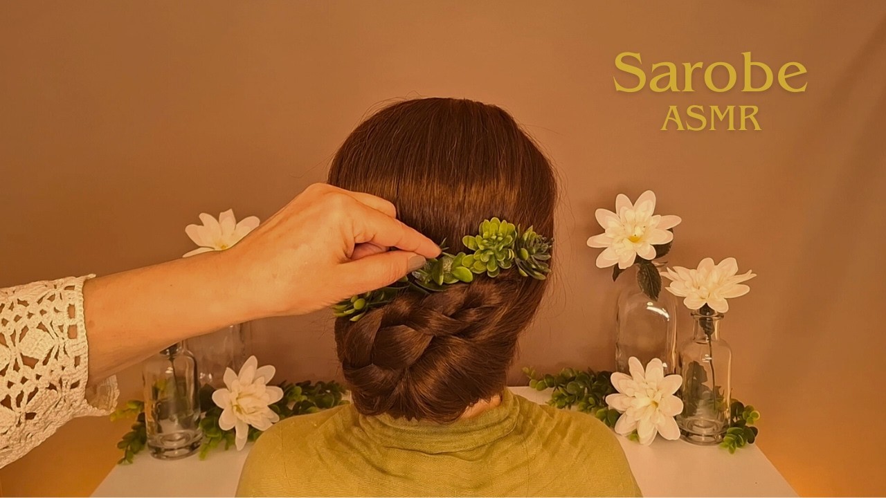 Te Peino Muy Despacio 🌿 Recogido Bajo Trenzado | ASMR (Sólo Sonidos)