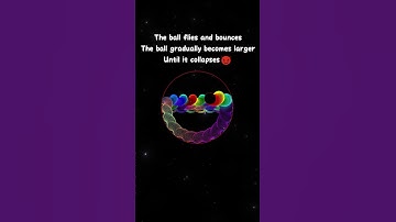 The ball flies and bounces The.  Until it collapses😈 #spaceart #artist #funny