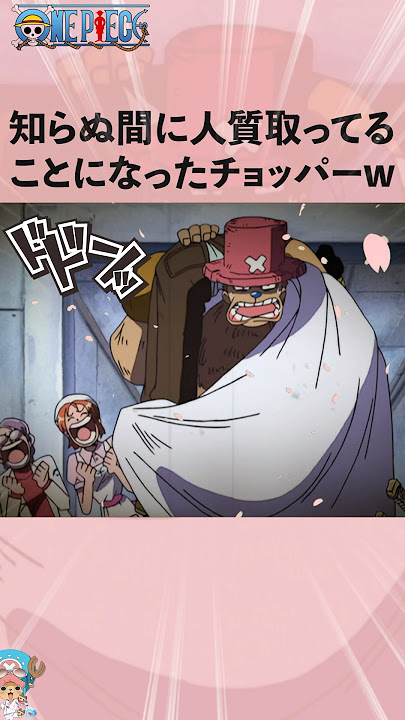 知らぬ間に人質取ってることになったチョッパーw #onepiece #ワンピース #アニメ #雑学
