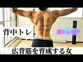【筋トレ女子】ゆるり女の背中の育成トレーニング【ホームトレーニー】流し見、モチベーション