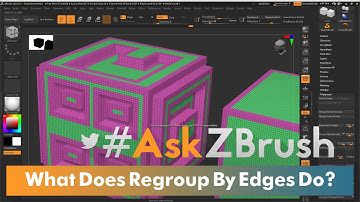 #AskZBrush - What Does Regroup by Edges Do?