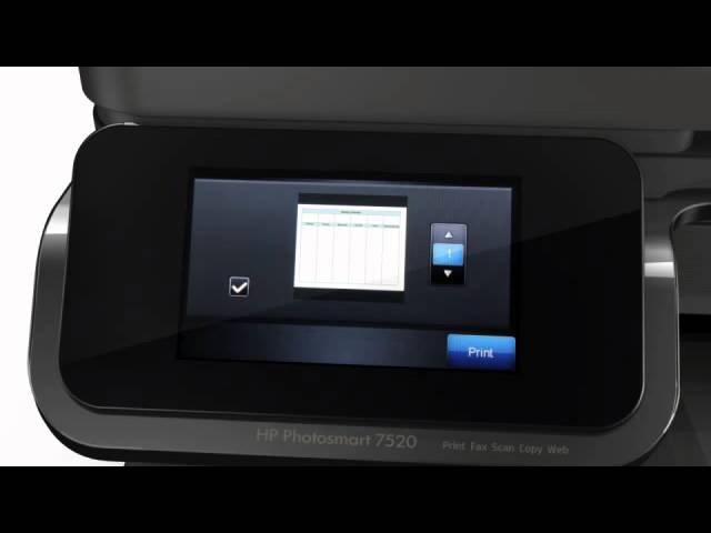 melodrama Wedge Fordeling HP Photosmart 7520 e-All-in-One Printer - YouTube