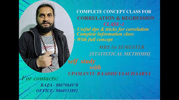 #correlation, Complete introduction class MBS 1st semester.