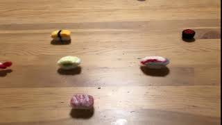 【コマ撮りアニメ】寿司を競争してみた【 Stop Motion Anime】