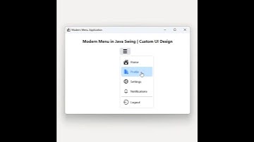 Modern Action Menu in Java Swing | Stylish Popup Menu with Icons & Hover Effects