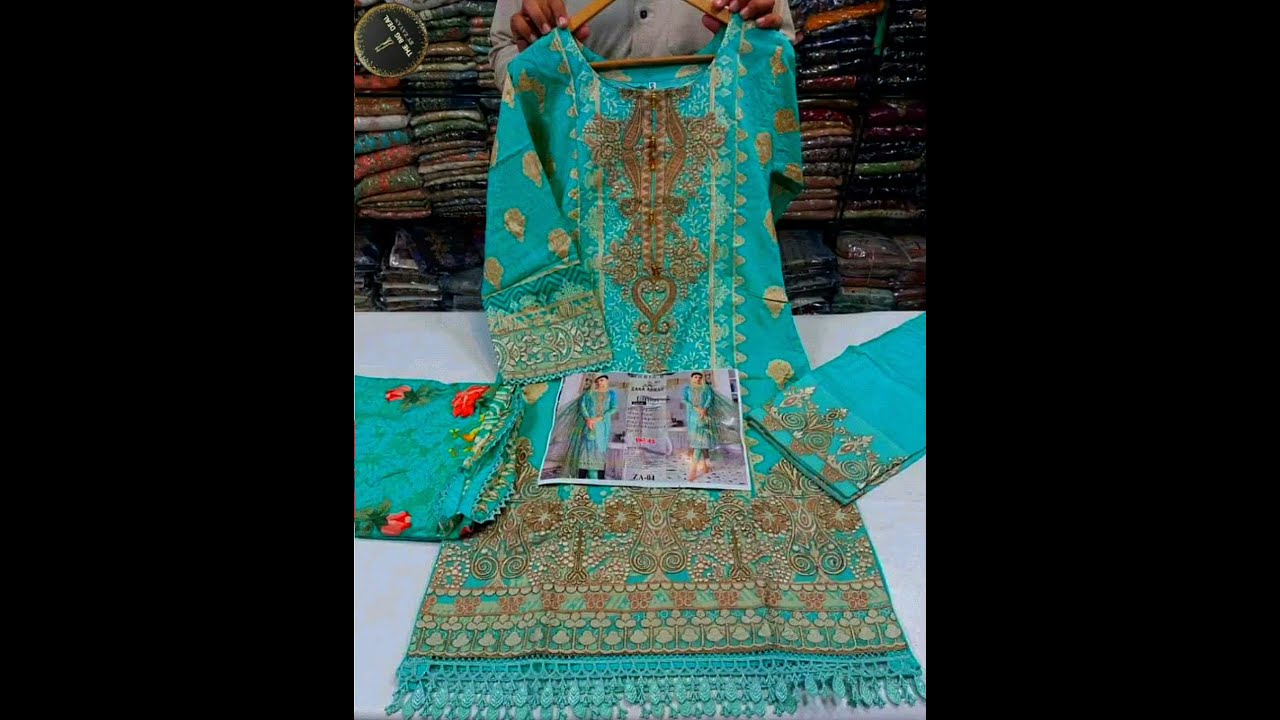 Zara Ahmad brand ! Linen 3 piece stich dress with chiffon dupatta ! size only small medium !
