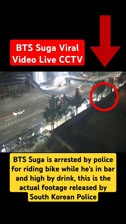 BTS Suga Viral Video Live CCTV