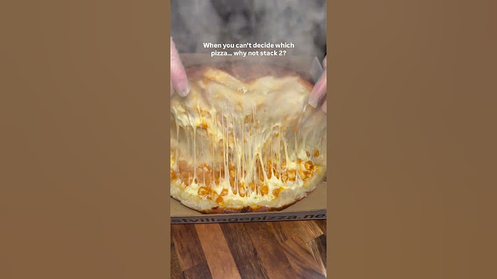 The only Double Stacked Pizza in NYC