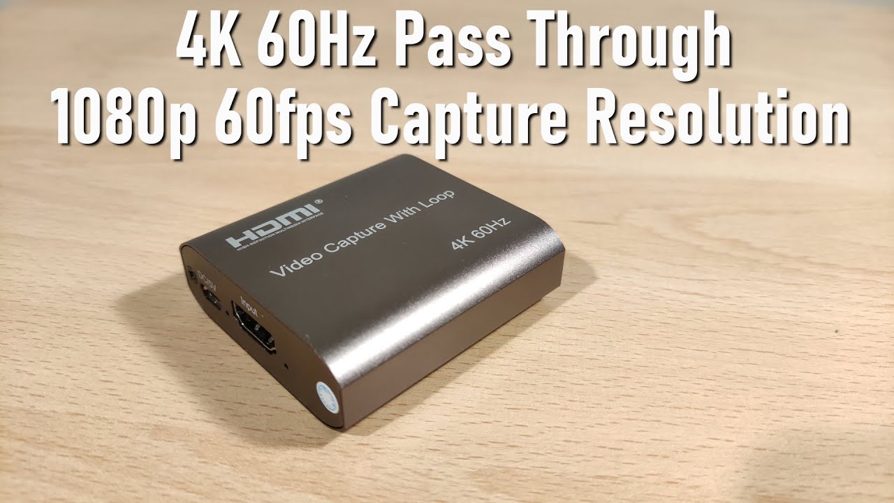 Capturadora De Video 4k 1080p 60fps Hdmi Usb