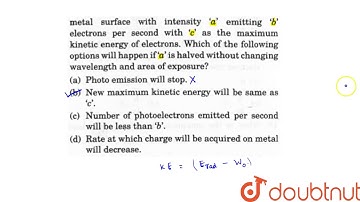 Monochromatic light of wavelength `lambda` strikes a metal surface with intensity 