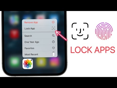 How To LOCK APPS On IPhone! (with Face ID U0026 Passcode)