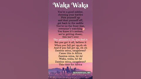 Waka Waka (The time of Africa)~Shakira_songlyrics||#shorts /#ytshorts #lyrics #songlyrics