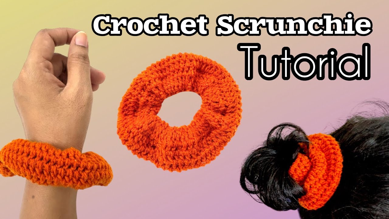 How to Crochet a Scrunchie | Easy Hair Tie Tutorial for Beginners | DIY Gift Idea
