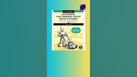 Automate the Boring Stuff with Python book #shorts #booktube
