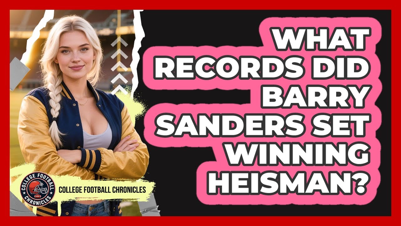 What Records Did Barry Sanders Set Winning Heisman?