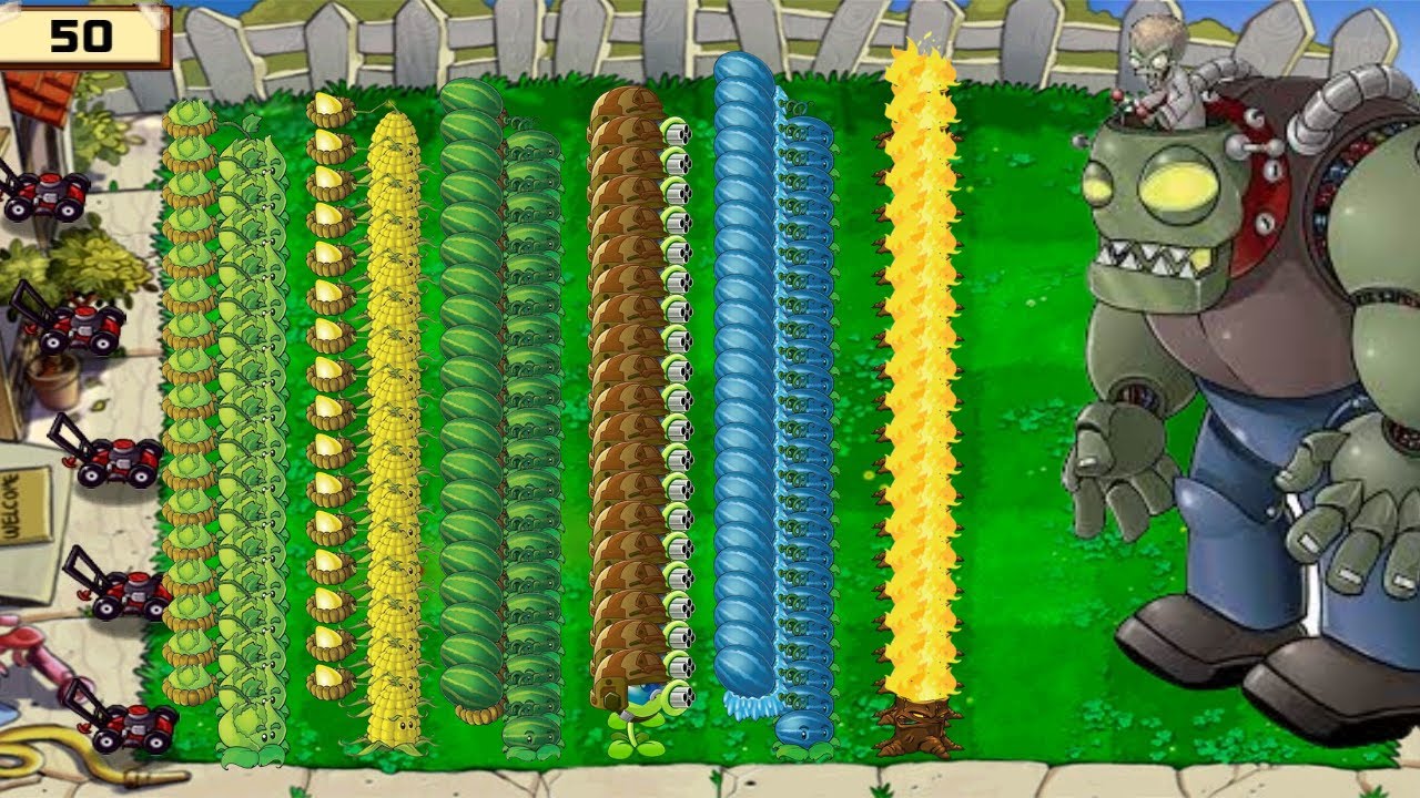 Plants vs Zombies | All Plants Vs Dr Zomboss x All Zombie x Gargantuar ...