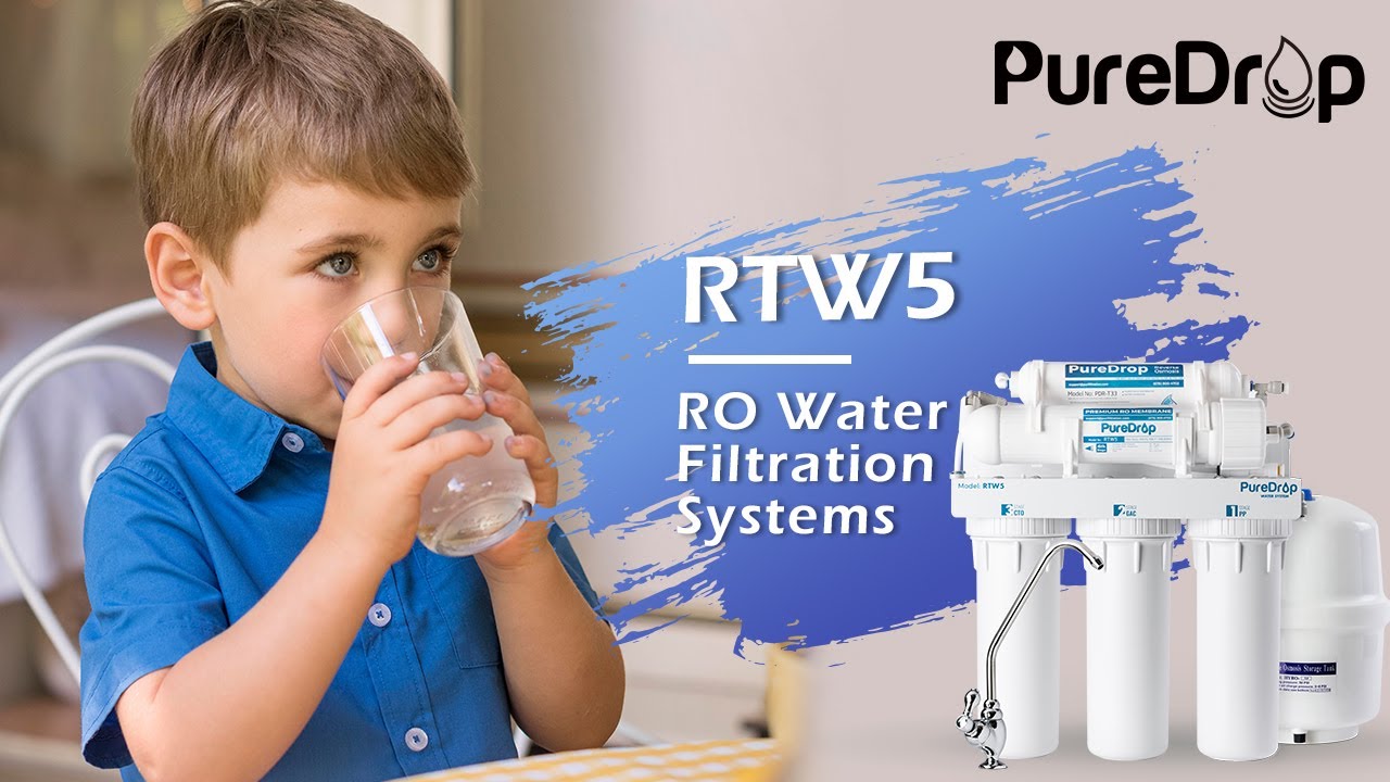 PureDrop RTW5 5Stage Reverse Osmosis Water Filtration Systems YouTube