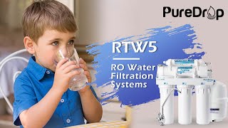 PureDrop RTW5 5-Stage Reverse Osmosis Water Filtration Systems