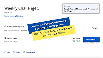 Project planning putting it all together weekly challenge 5 || Google Project Management
