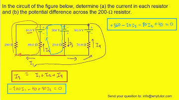 In the circuit of the figure below determine the current