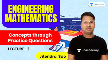 Concepts through Practice Questions | L 1 | Engineering Mathematics | GATE/ESE 2022 | Jitendra Sir