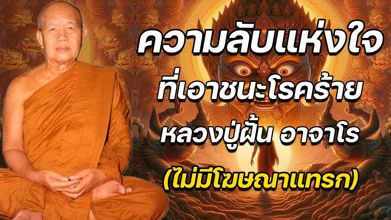 ความลับแห่งใจ ที่เอาชนะโรคร้าย โดย หลวงปู่ฝั้น อาจาโร (ไม่มีโฆษณาแทรก)(เสียงจริงอ่านเองไม่ใช้เอไอ)