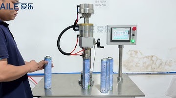 AILE Semi Automatic Medicine Canned Oxygen Aerosol Spray Crimping Filling Machine (Test)