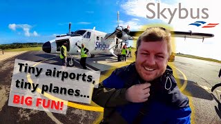 Would YOU fly this tiny aircraft??? SKYBUS trip to the WONDERFUL Isles of Scilly!