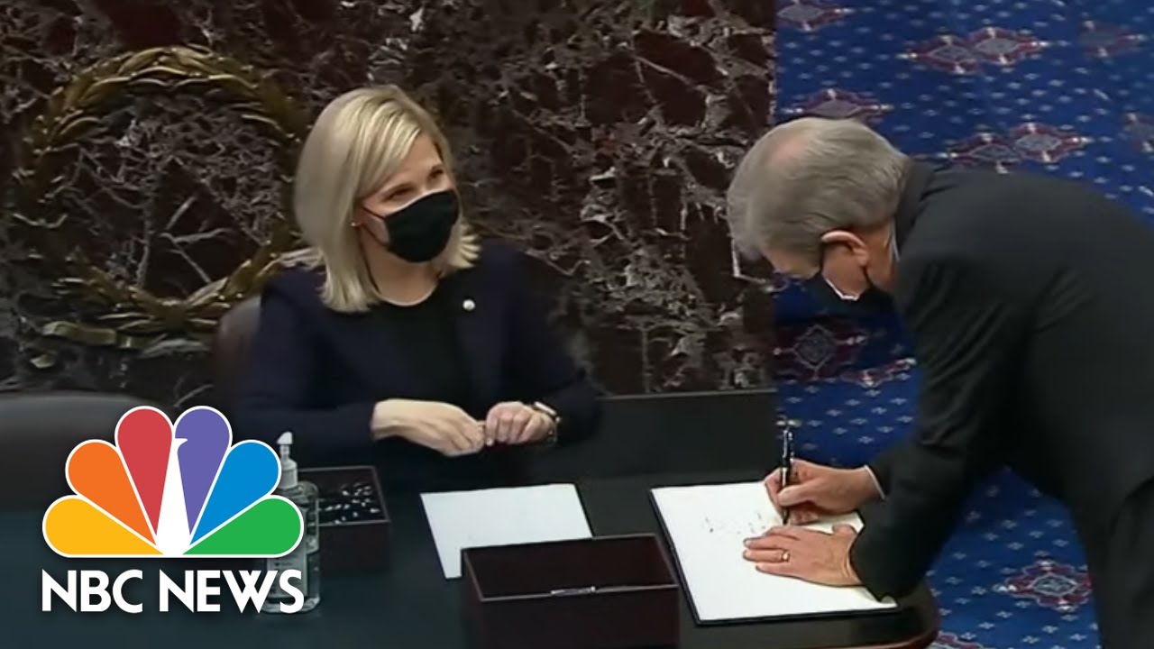 Senators Sworn In For Trump’s Second Impeachment Trial | NBC Nightly News