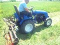Покос травы роторной косилкой мототрактором