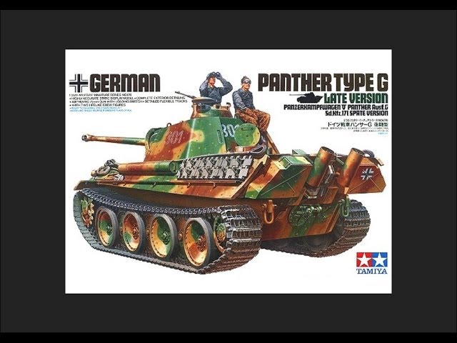 Tamiya 300035176 – 1:35 WWII Special Vehicle 171 Panther G Late Version (2)