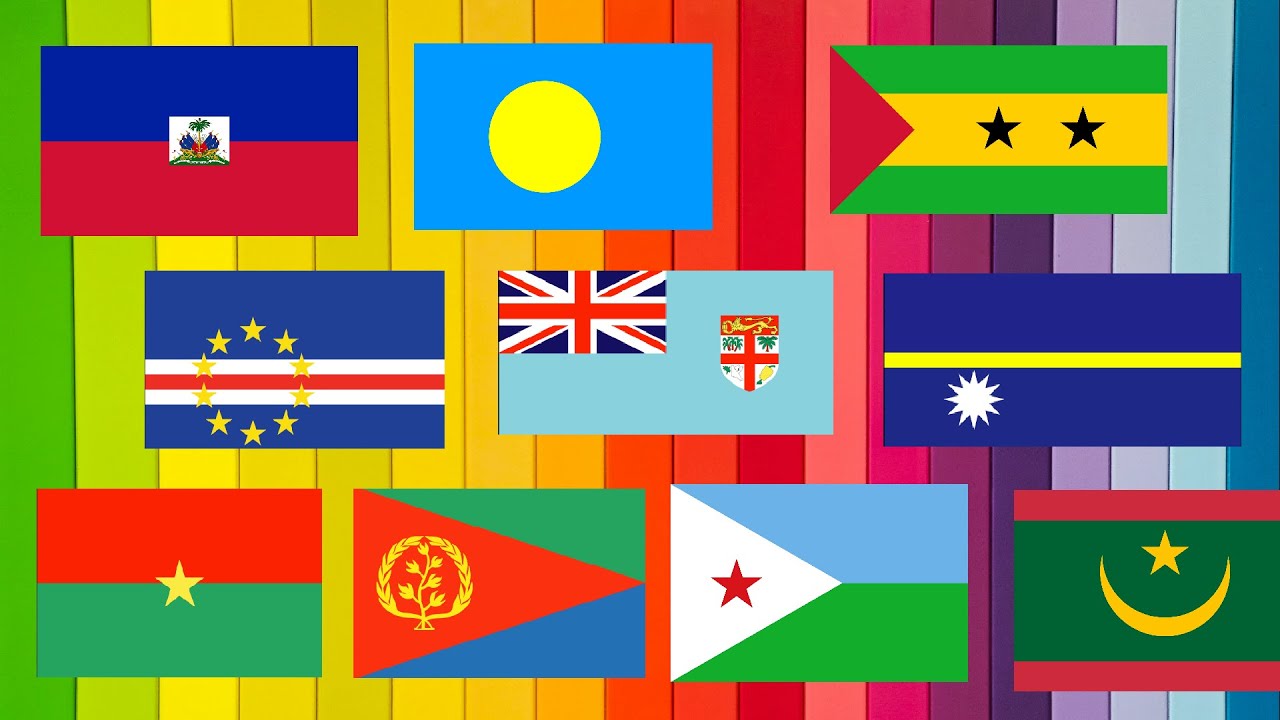ABC Rare Countries Around the World with Flag - YouTube
