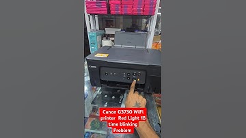 Canon G3730 WiFi printer Red Light 18 time blinking Problem ink pad problem solved All-in One Color