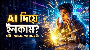 AI দিয়ে ইনকাম? ২০২৫-এর ৩টা Real Income Source💸