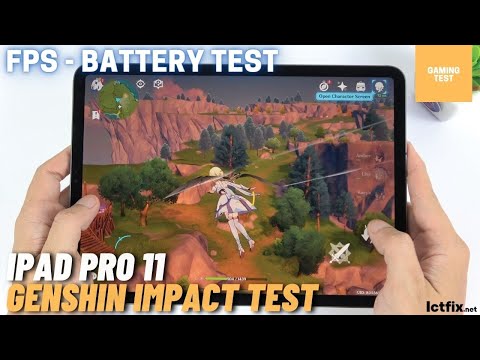 iPad Pro 2020 11 Inch Genshin Impact Gaming test | Apple A12Z, 6GB RAM