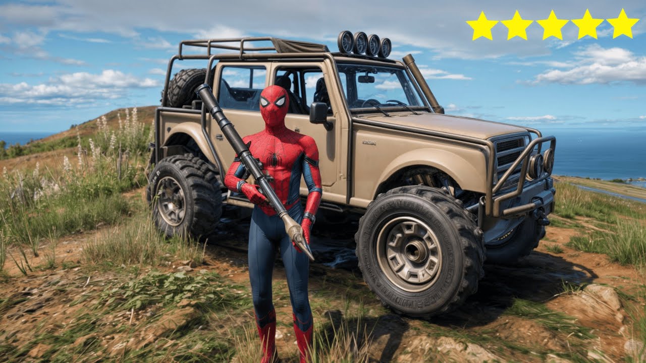 GTA 5 Spiderman - Police Station Massacre + five Star Escape 2 - YouTube