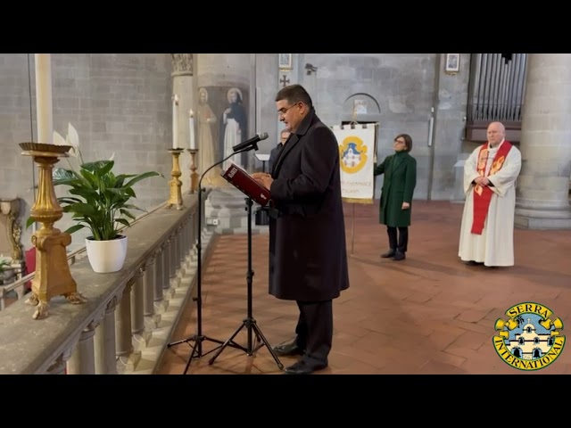 Giuliano Faralli, Presidente di Serra International Italia, al Festival dello Spirito di Arezzo.