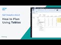 How to Plan Using Tables: SAP Analytics Cloud