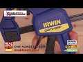 One Handed Bar Clamp Spreader 300mm / 12" Quick-Grip Quick-Change Irwin Demo