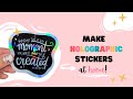 🌈  Make HOLOGRAPHIC Stickers AT HOME with and without Cricut! ✨