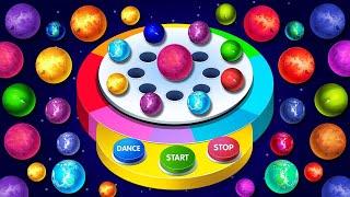 Learn Colors With Space Dancing Balls Machine | Toddler Learning Video