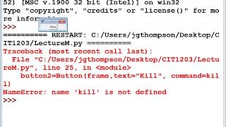 CIT1203#3174 M - Tkinter GUI programming (04/30/19)
