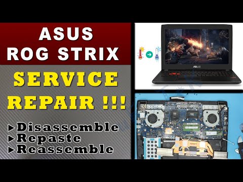 HOW TO Repaste / Clean ASUS ROG STRIX GL502 under 30min