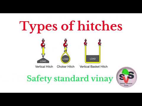 The three basic sling hitches || types of sling hitches @safetystandardvinay