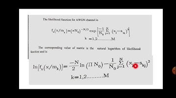 ML Reciever maximum likelihood receiver
