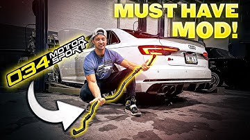 The BEST Mod for the Audi B9 S4?! (034 Motorsport Rear Sway Bar Install!)