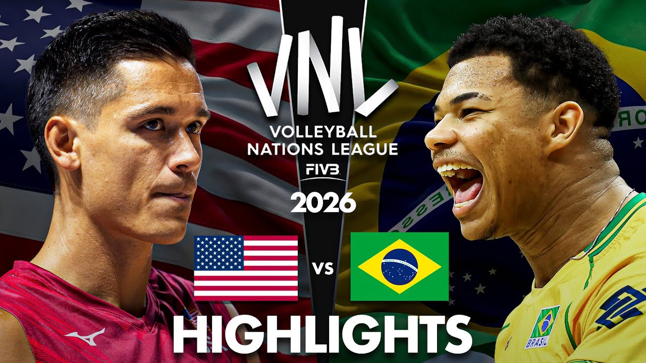 USA 🇺🇸 vs Brazil 🇧🇷 | Highlights | Men's VNL 2026